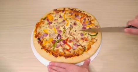 একটি পিজা রে সাইজ এর পারফেক্ট পদ্ধতি!